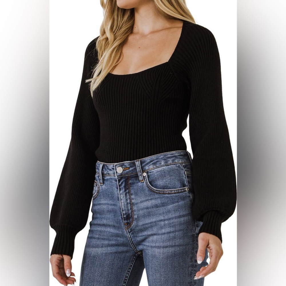 Endless Rose from Nordstrom Bishop Sleeve Top size XS